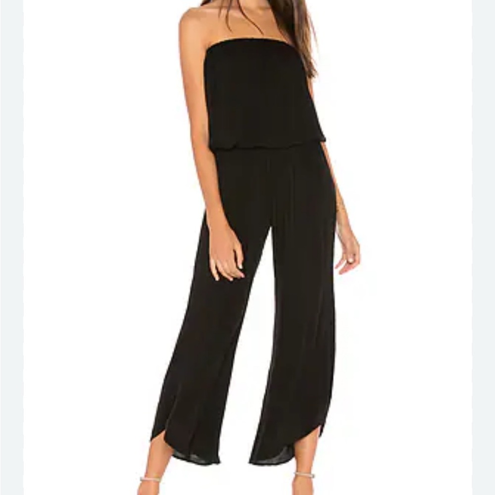 YFB Young Fabulous & Broke Strapless Aviana Jumpsuit Black Medium